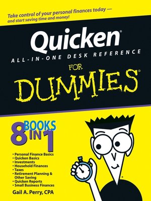 cover image of Quicken All-in-One Desk Reference For Dummies